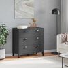 vidaXL Drawer Cabinet VIKEN Anthracite Grey Engineered Wood