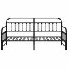 vidaXL Daybed Frame with Headboard Black 107 x 203 cm Steel