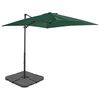 vidaXL Garden Parasol with Portable Base Green