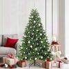 vidaXL Artificial Christmas Tree with 300 LEDs Green 180 cm PE and PVC