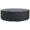 vidaXL Outdoor Furniture Cover Black 320 x 320 x 85 cm 600D fabric