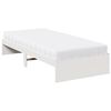 vidaXL Day Bed with Mattress White 100x200 cm Solid Wood Pine