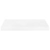 vidaXL Floating Wall Shelf High Gloss White 50x23x3.8 cm MDF