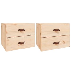 vidaXL Wall-mounted Bedside Cabinets 2 pcs 50x36x40 cm