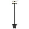 vidaXL 3-Head Lamp Post with Planter Black 32 x 32 x 188 cm