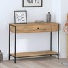 vidaXL Console Table Artisan Oak 100 x 34.5 x 75 cm Engineered wood