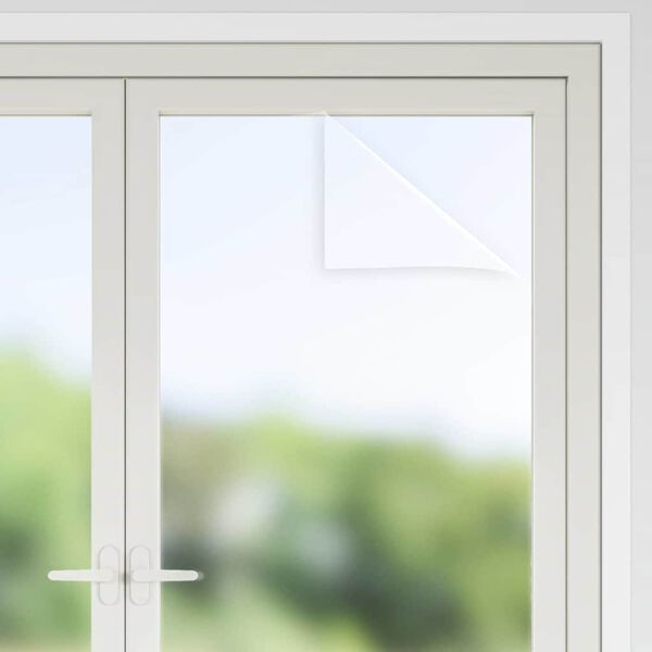 vidaXL Window Film Static Frosted Grey 90x2000 cm PVC