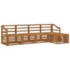 vidaXL Outdoor Sofa Set 5 pcs Natural Solid Acacia Wood