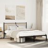vidaXL Metal Bed Frame without Mattress Sonoma Oak 137x190 cm