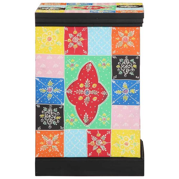 vidaXL Drawer Cabinet Multicolour 40 x 40 x 60 cm Solid Mango Wood