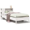 vidaXL Bookcase Bed without Mattress White 100x200cm Solid Wood Pine