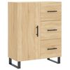 vidaXL Highboard Sonoma Oak 69.5x34x180 cm Engineered Wood