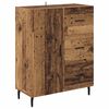 vidaXL Highboard with Drawer 2 pcs Old Wood Engineered Wood