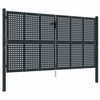 vidaXL Garden Gate Anthracite 300x150 cm Steel
