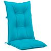 vidaXL Garden Highback Chair Cushions 2 pcs Turquoise 120x50x7 cm Fabric