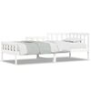 vidaXL Day Bed without Mattress White 90x200 cm Solid Wood Pine