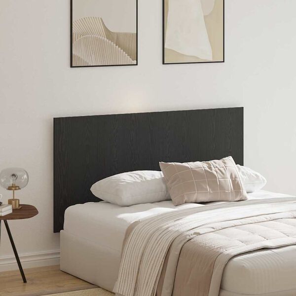 vidaXL Headboard Black Oak 160 x 1.5 x 80 cm Engineered Wood