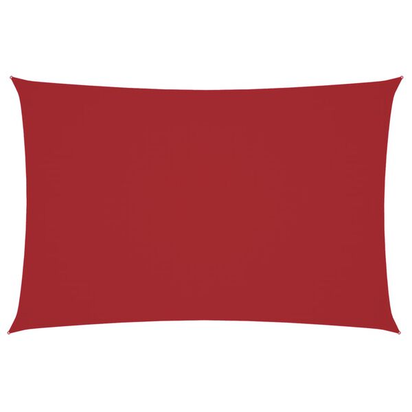 vidaXL Sunshade Sail Oxford Fabric Rectangular 2x4 m Red