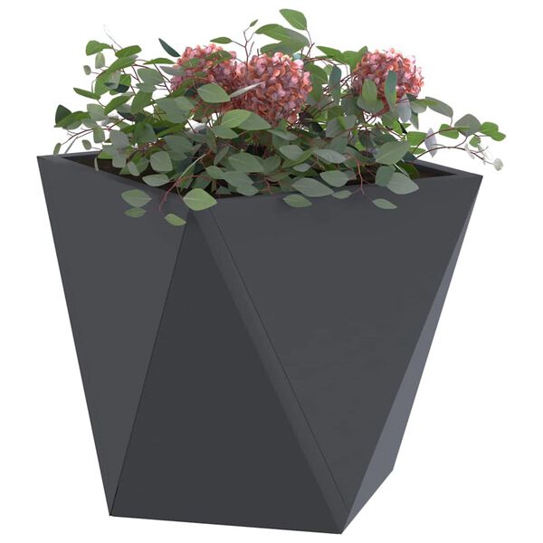 vidaXL Planter Anthracite 30 x 30 x 30 cm Steel