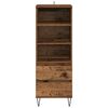 vidaXL Highboard with Drawer Old Wood 40 x 36 x 110 cm Engineered Wood