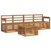 vidaXL Sofa Sets 5 pcs Natural Solid Acacia Wood