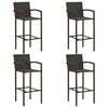 vidaXL 5 Piece Garden Bar Set Brown