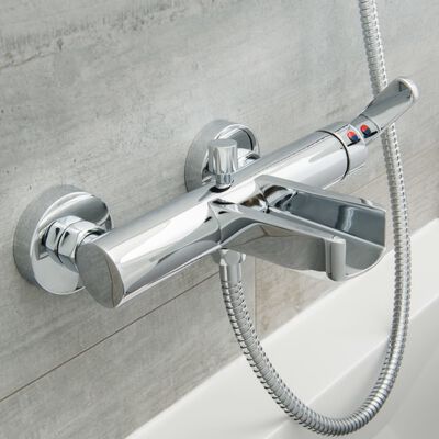 SCHÜTTE Bath Shower Mixer Tap with Waterfall Spout NIAGARA
