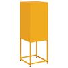 vidaXL Highboard Mustard Yellow 36x39x107 cm Steel