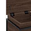 vidaXL Storage Box with Lid Brown Oak 40x40x51.5 cm Engineered Wood