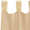 vidaXL Voile Curtains with Loops 2 pcs Sand 140x225 cm