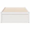 vidaXL Bed Frame without Mattress White 90x190 cm Single Solid Wood Pine