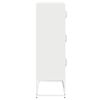 vidaXL Highboard White 68x39x123 cm Steel