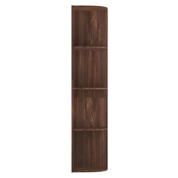 vidaXL Standing Corner Shelf Brown Oak 40x41.5x180 cm Engineered Wood