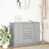 vidaXL Sideboard with Drawers Grey Sonoma 100.5x35x76 cm Engineered Wood
