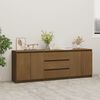 vidaXL Side Cabinet Honey Brown 180x36x65 cm Solid Pinewood