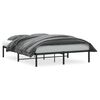 vidaXL Metal Bed Frame without Mattress Black 150x200cm