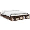 vidaXL Bed Frame without Mattress Brown Oak 120x200 cm