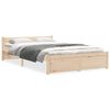 vidaXL Bed Frame without Mattress Solid Wood 120x200 cm