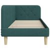 vidaXL Corner Bed Frame with Headboard Dark Green 80 x 200 cm Fabric
