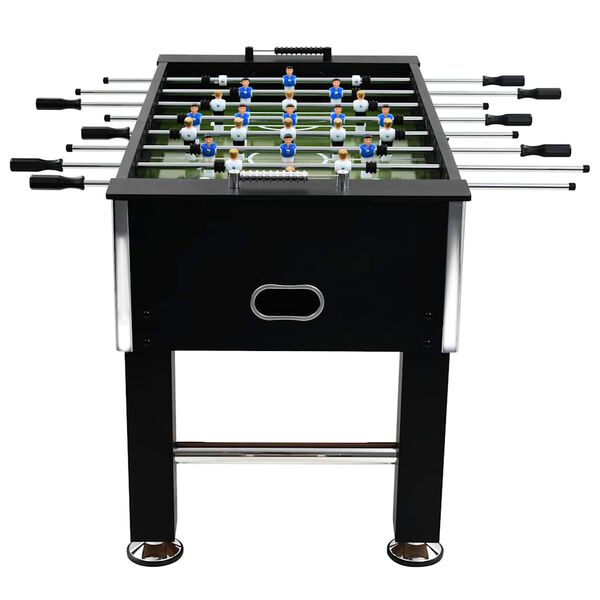 vidaXL Football Table Steel 60 kg 140x74.5x87.5 cm Black