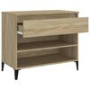 vidaXL Shoe Cabinet Sonoma Oak 70x36x60 cm Engineered Wood