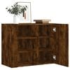 vidaXL Wall Cabinet Smoked Oak 75x35x60 cm Engineered Wood