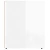 vidaXL Bedside Cabinets 2 pcs High Gloss White 50x39x47 cm