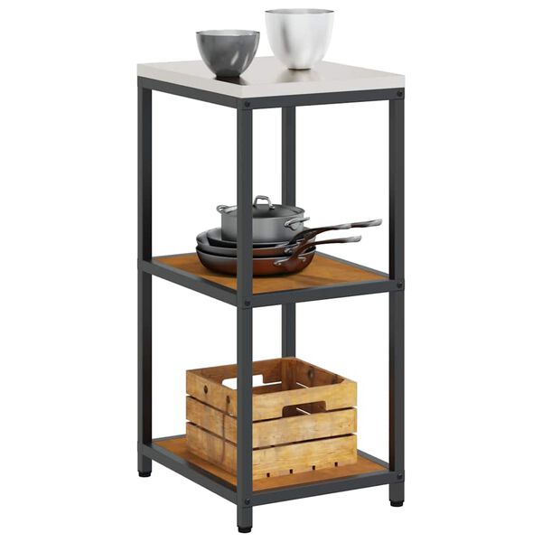 vidaXL Kitchen Storage with Shelf Rusty 40 x 50 x 92 cm Steel