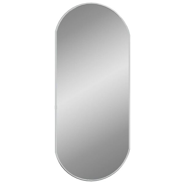 vidaXL Wall Mirror Silver 70x30 cm Oval