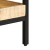 vidaXL Side Table with Shelf Brown 55 x 55 x 45 cm Solid Mango Wood