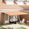 vidaXL Awning Manual Yellow and orange 450 x 300 x 165 cm Polyester