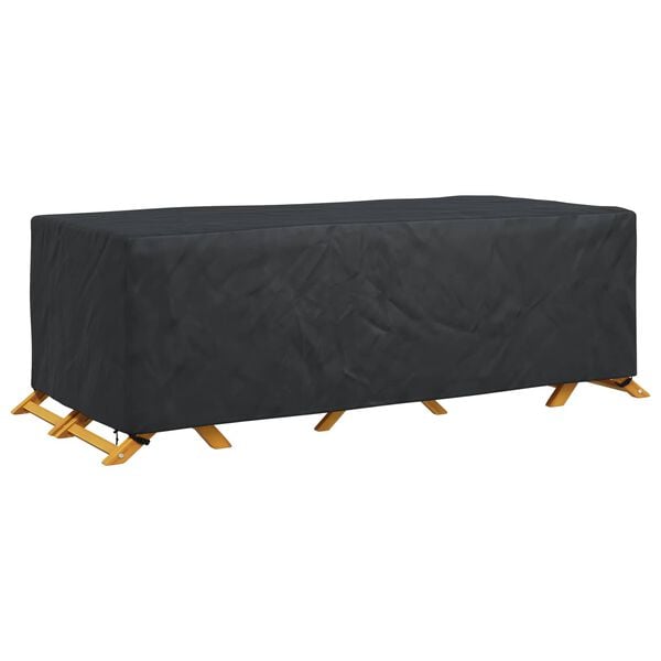 vidaXL Furniture Cover Plain Black 300 x 110 x 70 cm 210D