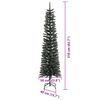 vidaXL Artificial Christmas Tree with 300 LEDs Green 58 x 58 x 210 cm