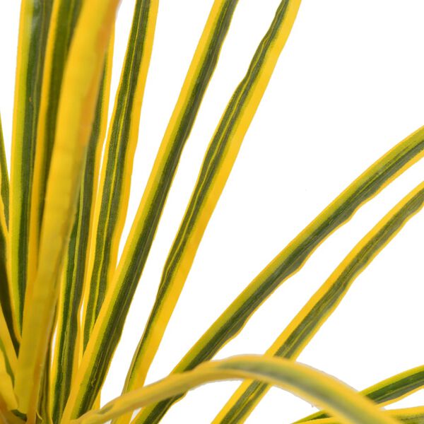 vidaXL Artificial Plant Dracaena with Pot Yellow 125 cm